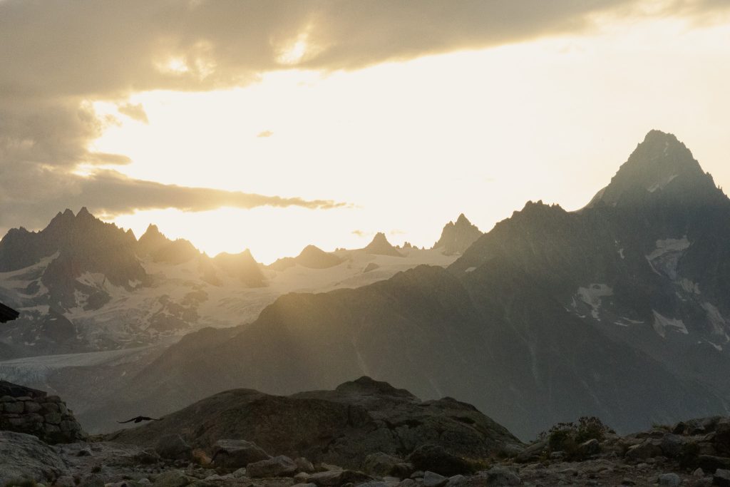 Les aiguilles rouges Lever de soleil - Lac Blanc