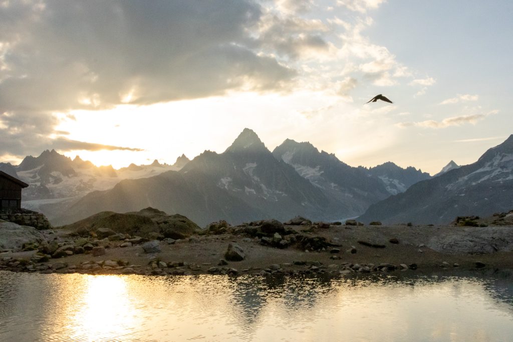 Les aiguilles rouges Lac Blanc - refuge