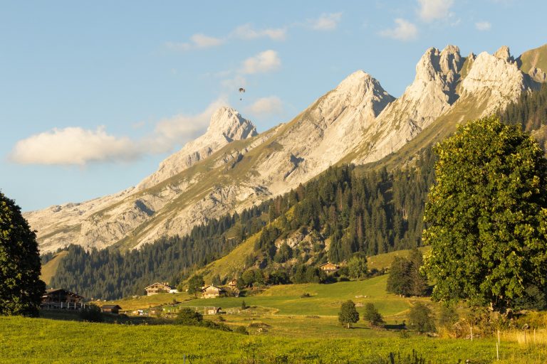 Le trou de la mouche Contraste en montagne