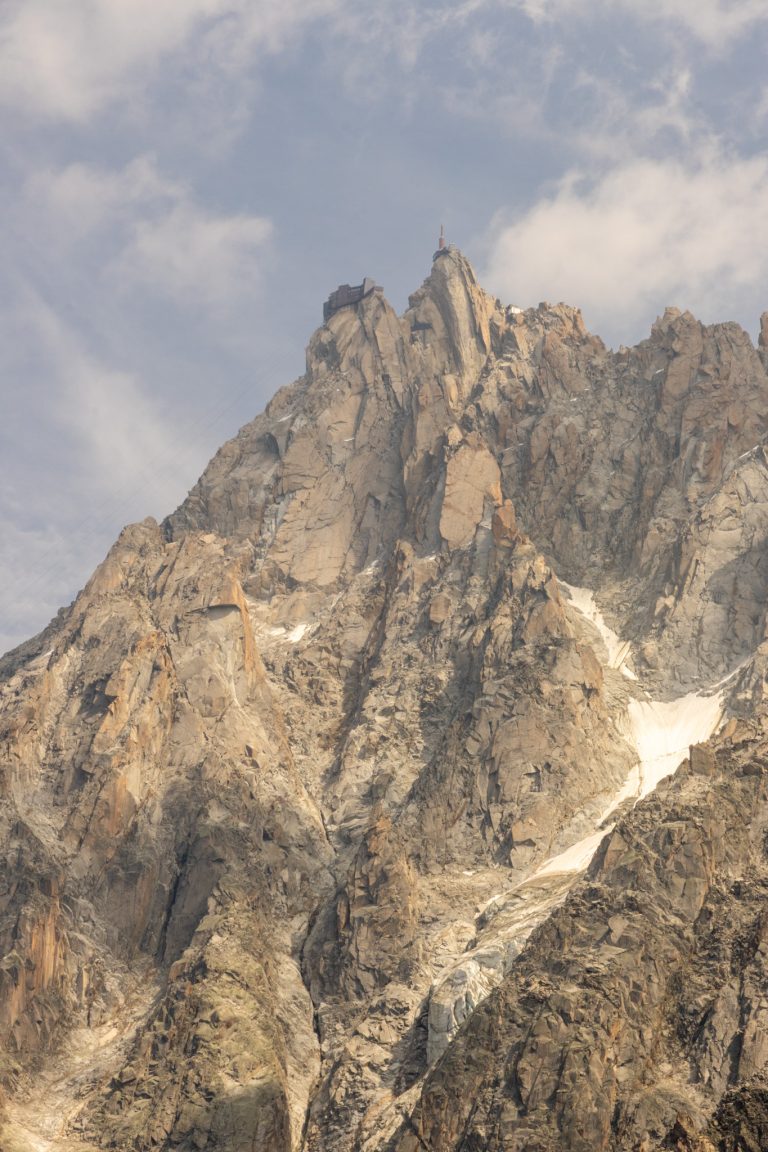 La jonction Vue aiguille du midi