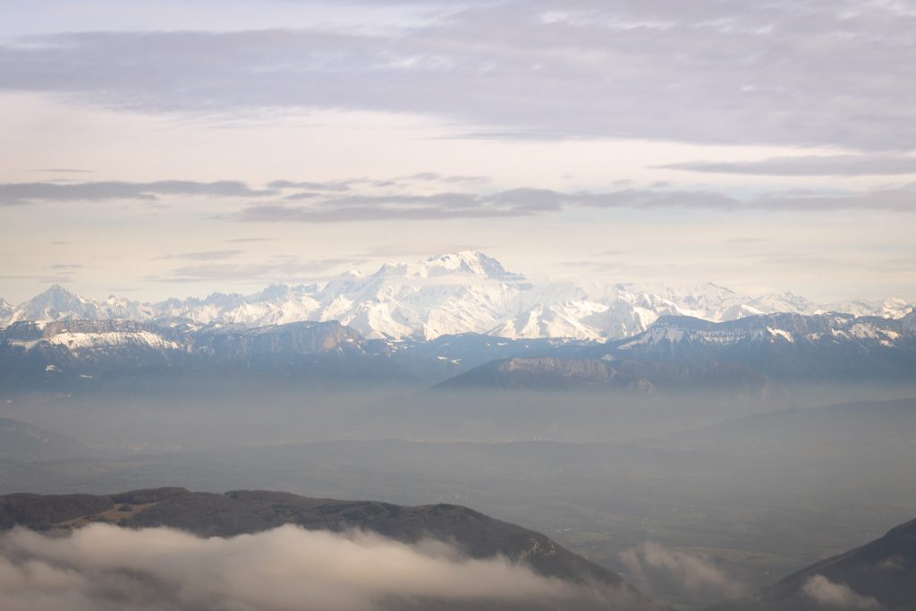 Les crêtes Mont Blanc