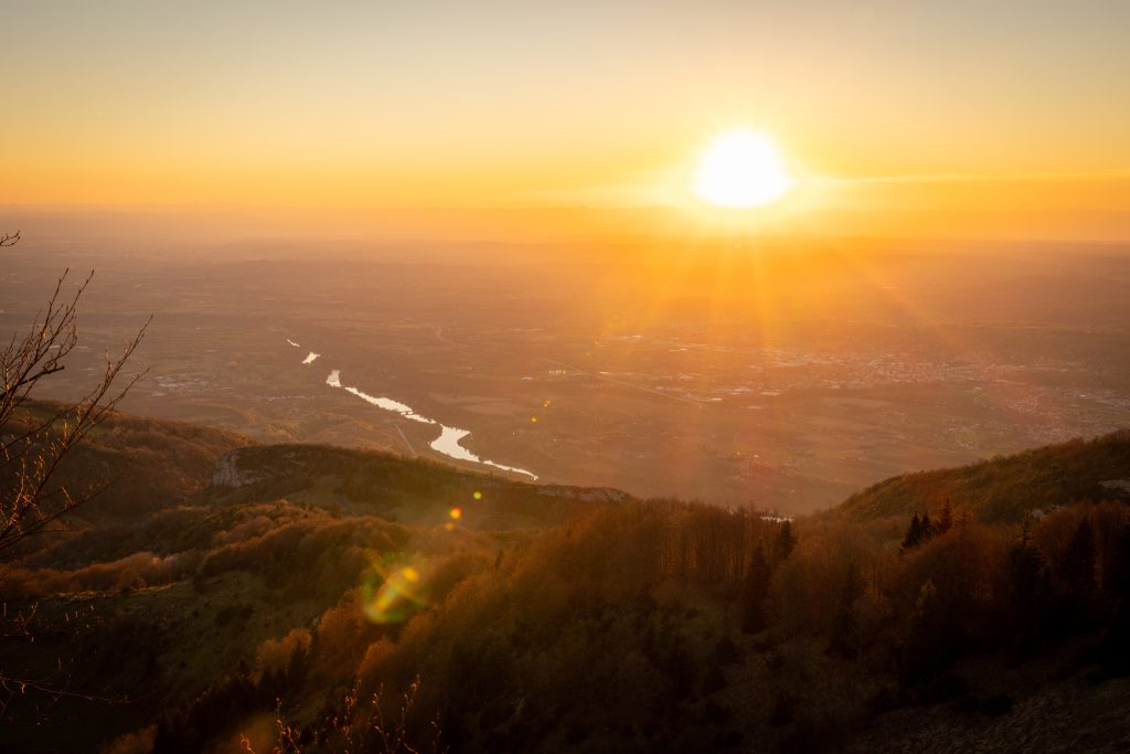 Le tour des Coulmes Bivouaque et coucher de soleil